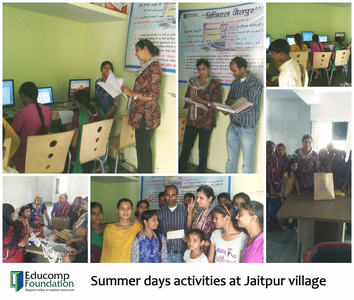 supportef's tweet photo. Summer days activities at Jaitpur village. https://t.co/Zcm1obzvGr