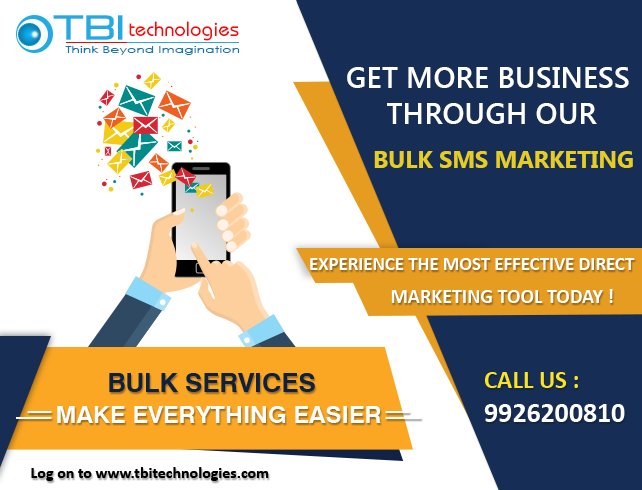 tbitechofficial's tweet photo. #BulkSmsServices Best bulk sms service provider in #India 
https://t.co/MDTS0efPUI
#webdesign #softwaredevelopers https://t.co/zjfjcyFLHA