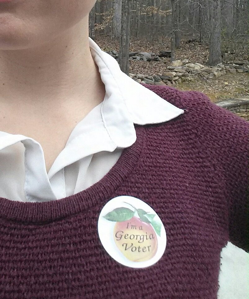 LisaBracken24's tweet photo. In Canada on voting day??? No excuse! Got my yes vote in early!π @ATLsuper #ESPLOST #RockTheVote https://t.co/Hbo0m7SDnJ