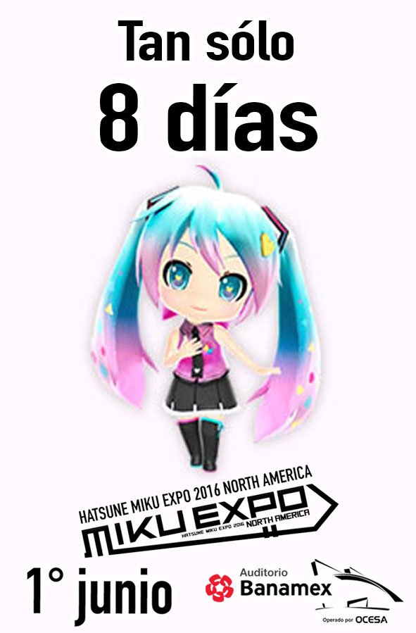 MikuExpoMTY's tweet photo. 8 días para #MikuExpo compra con Descuento:
Platinum de $980 a $650
Perfiles de $650 a $400
https://t.co/GdqaLjrpnQ https://t.co/FORzZpzKHv