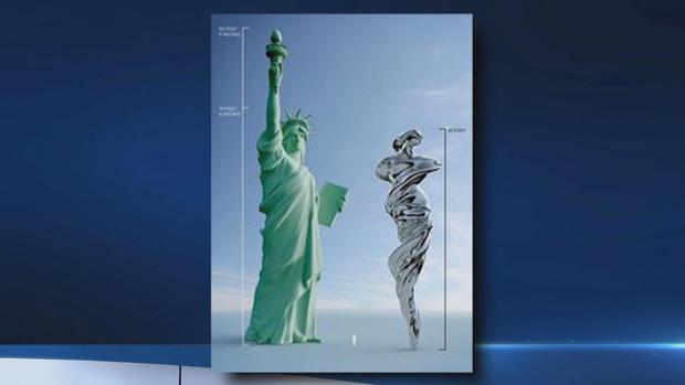 Massive #sculpture, slightly shorter than the Statue of Liberty designed by Lawrence Argent. bit.ly/22nmqKt