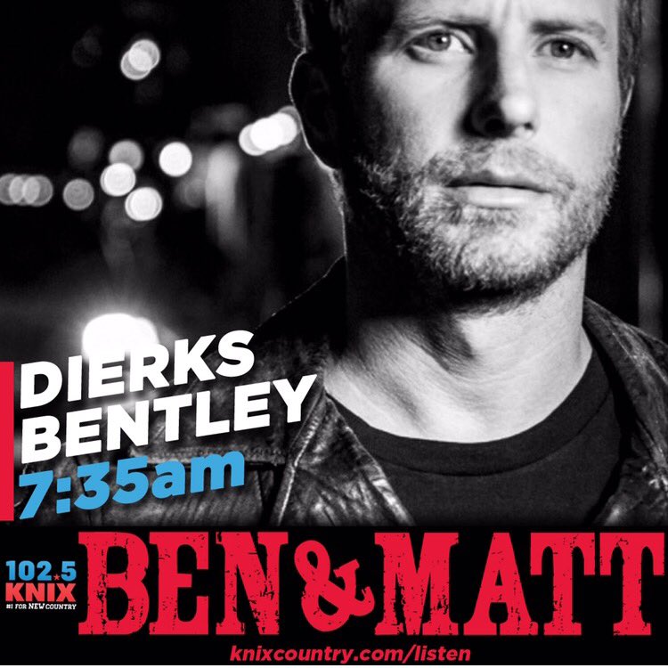 MorningWolfMatt's tweet photo. Happening THIS morning! #BAMFAM #benandmatt #dierksbentley #black https://t.co/XQfpYgm8YS