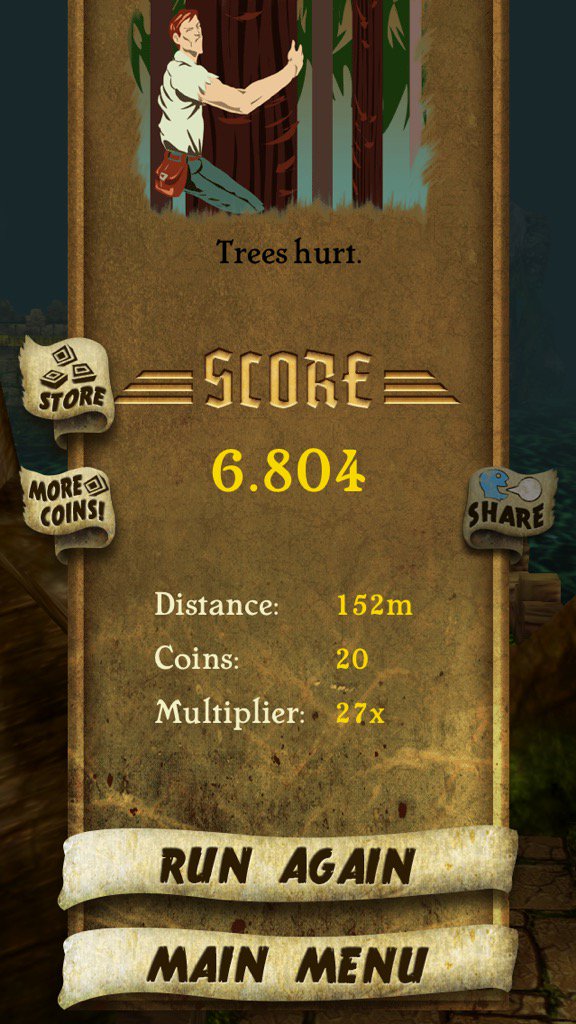 ksaltabas's tweet photo. I got 6.804 points while escaping from demon monkeys. Beat that! https://t.co/ArmNo2lH9I #TempleRun https://t.co/Pk1SEEAMBP