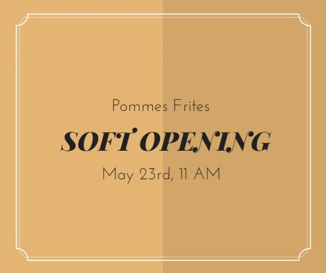 PommesFritesNY's tweet photo. Our doors are open! We've got limited staff &amp; limited hours, but we'd love to see you today. Stop by and say hello! https://t.co/aa3hvAlczO