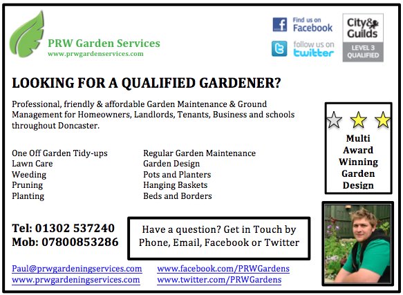 PRWGardens's tweet photo. We carry out both private and commercial #Gardening work in #doncaster Contact us now for a free quote https://t.co/p9uyTBVok1