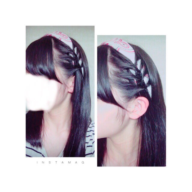 あ お い バンダナアレンジです 体育祭ではちまきでやってみても可愛いと思います ミクチャに この髪型学校でできないってコメントあって 私の中学結構緩かったんだなって思った D 他のも考えてみます ヘアアレンジ T Co