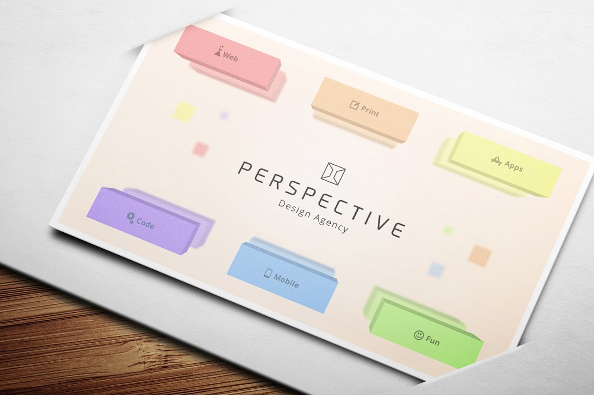 Our newly crafted Perspective Creative Business Card - now on Creative Market! bit.ly/20vkSg0