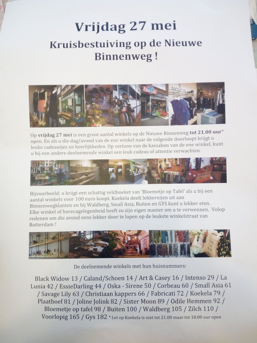 Kruisbestuiving #NieuweBinnenweg 27 mei tot 21.00 uur open special #gifts #oudewesten