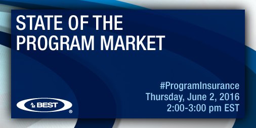 AMBestCo's tweet photo. Register today for our #ProgramInsurance #Webinar! https://t.co/q22UmPEr3y @BMSGROUP @GlatfelterIns @AIGinsurance https://t.co/iGGvBmzQTo