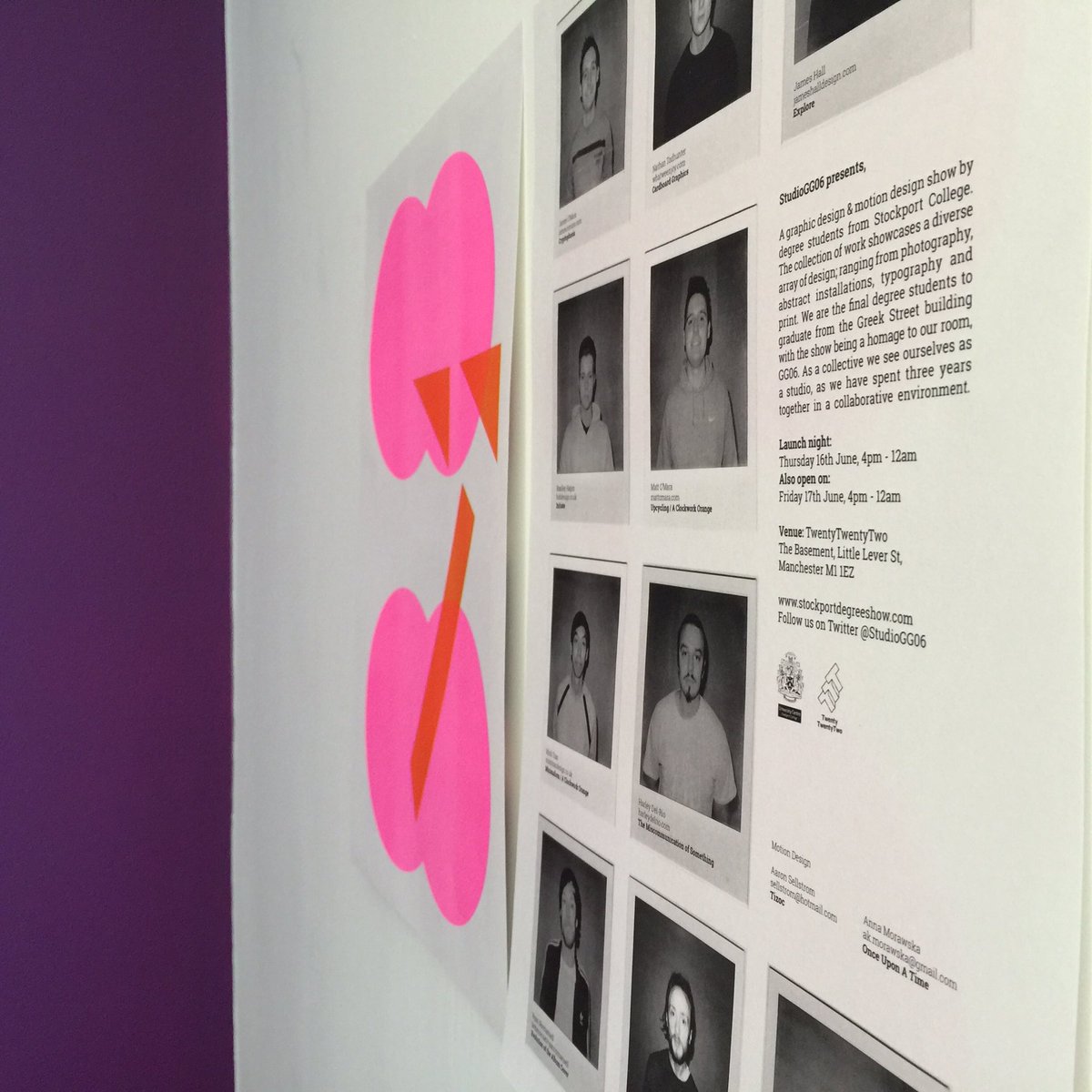 OnsideCreative's tweet photo. Poster up on the onside studio wall! @StudioGG06 #verynice #graphicdesign #creative https://t.co/3StDLmGtfY