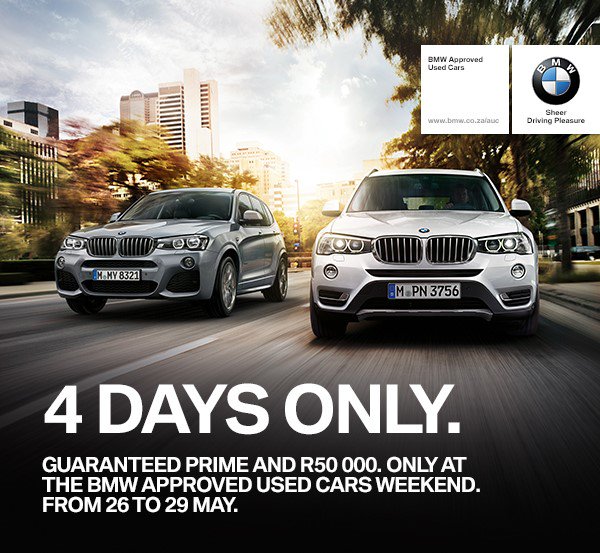 SMG_CapeTown's tweet photo. SMG has made it easier than ever to own your own BMW. #FourDaysOnly https://t.co/6kyYksgBze https://t.co/z4xn8tbnfo