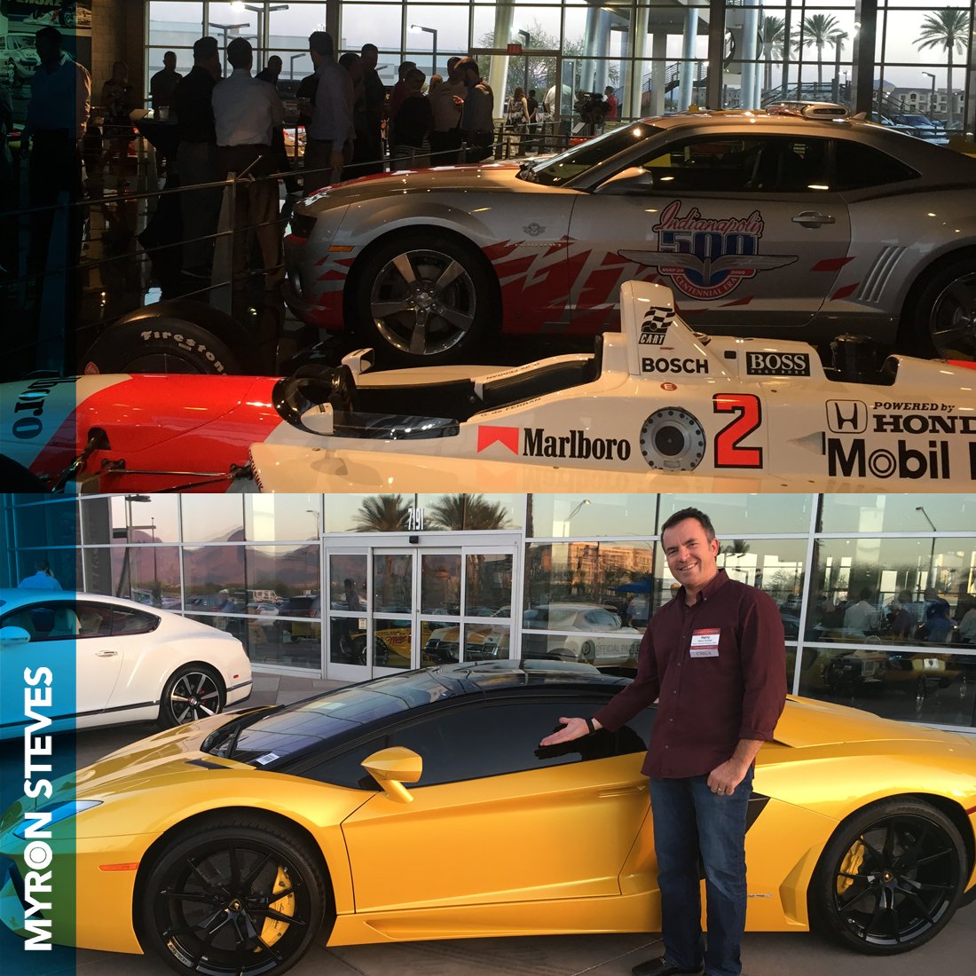 MyronSteves's tweet photo. Employees enjoyed Nationwide Cocktail Party at Penske Racing Museum after a day of meetings at #AAMGA2016 #phoenix https://t.co/hcJABZcdmO