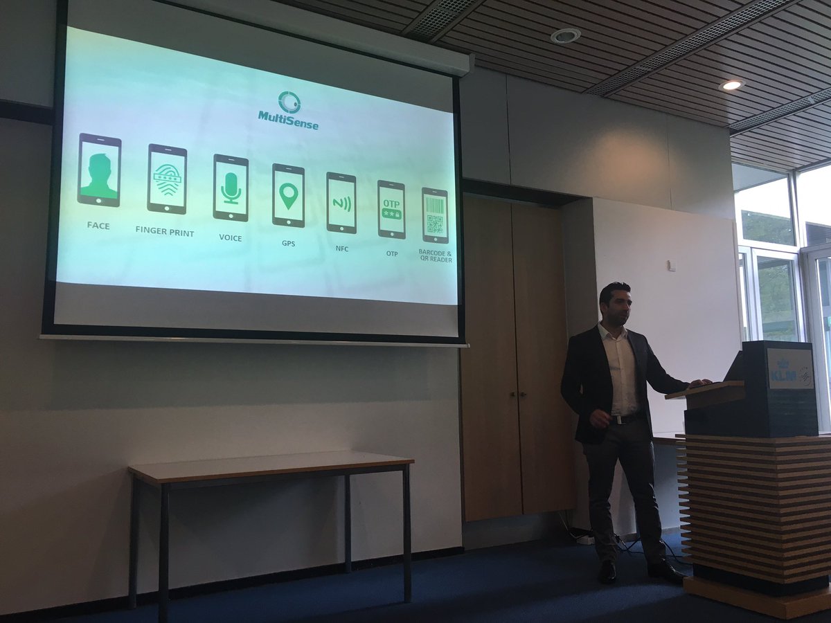 <a href="/MultiSense_Ltd/">MultiSense</a> CEO <a href="/AviramSiboni/">Aviram Siboni</a> pitching  our technology at the <a href="/KLM/">KLM</a> Launch Pad event! Great energy!!