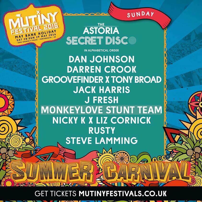 mlstdjs's tweet photo. #Mutiny16 #festival this weekend! Catch us on the Saturday in the secret disco. https://t.co/zF0UvKSFF9