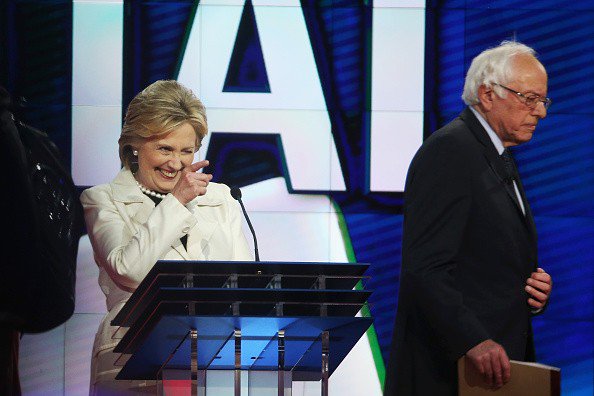 Slate's tweet image. Clinton backs out of agreement to hold one more Democratic debate: slate.me/20vu8R9