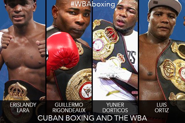 Кубинские чемпионы WBA. Фото: twitter
