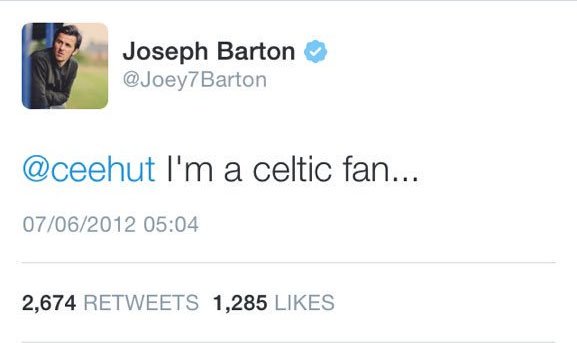 Rangersiga liitunud Joey Barton paari aasta eest...
