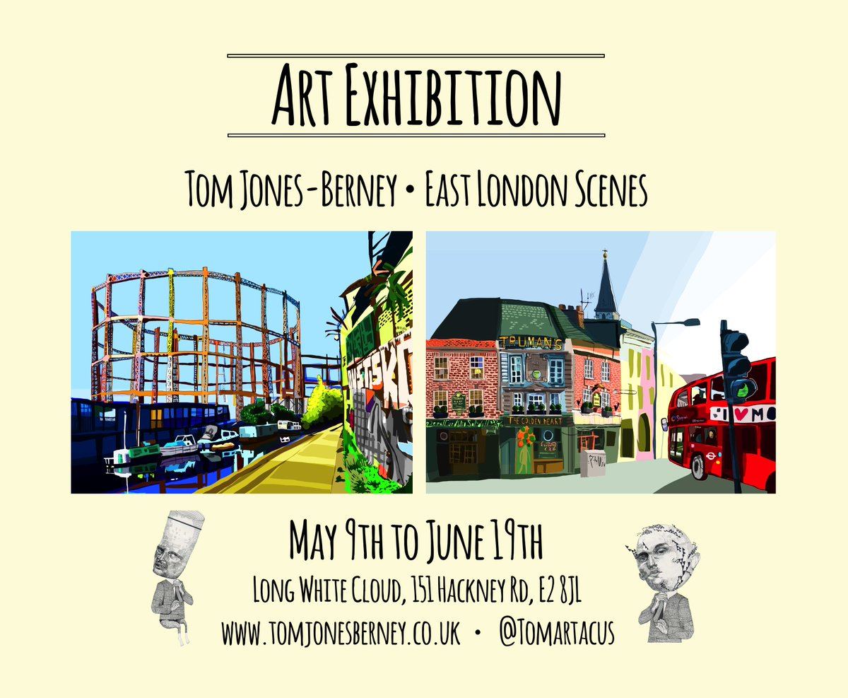 LDN's tweet photo. See Tom Jones-Berney’s colourful East London art at @_LongWhiteCloud #Hackney https://t.co/e5u4GDhtrY https://t.co/tzVap4Jfpw