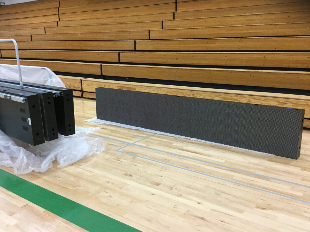 GetScoreVision's tweet image. Day 2 of new installations. 2 Nebraska schools getting new boards this week. #ElevateEducateEngage