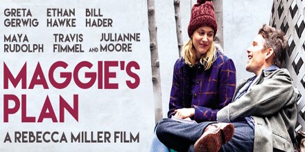 Don't miss tomorrow's <a href="/GlobeRec/">Globe Recognition</a> <a href="/MongrelMedia/">Mongrel Media</a> screening of Maggie's Plan for tickets visit bit.ly/1Tuyzg8