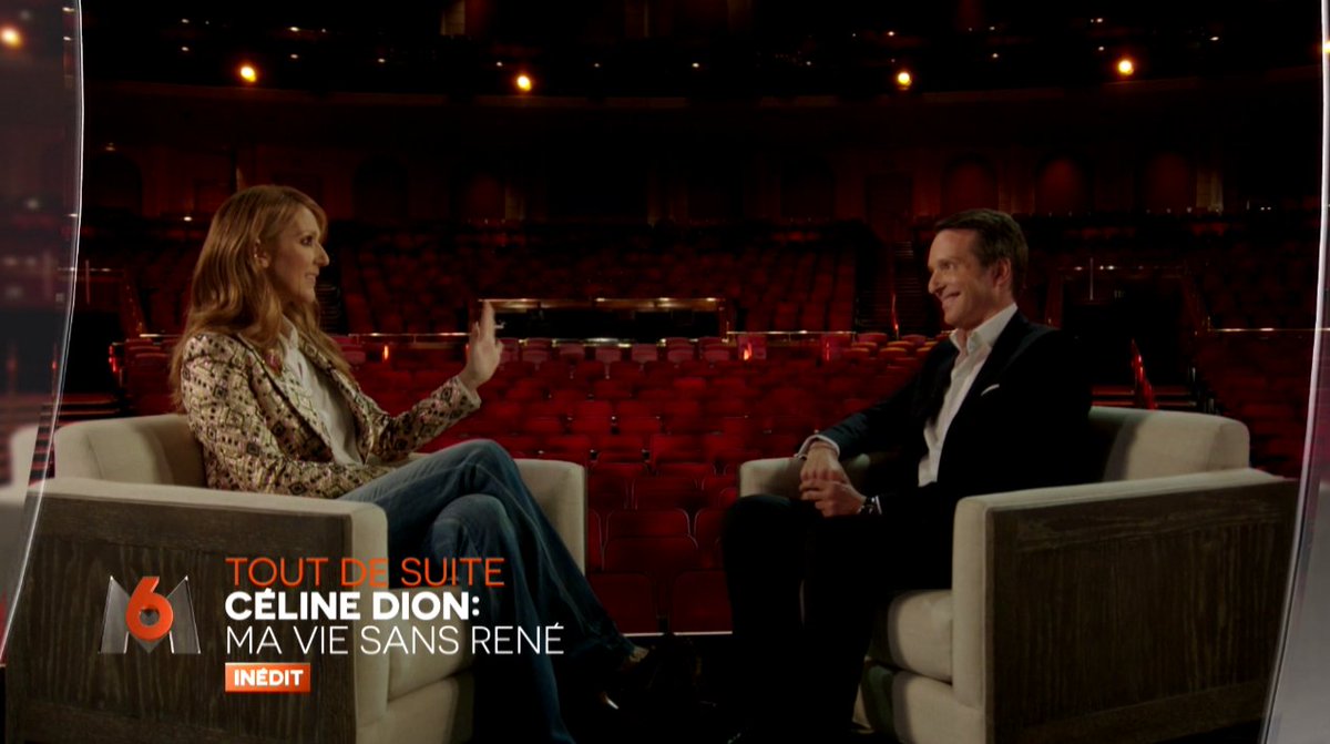 M6's tweet photo. Tout de suite sur M6, interview exclusive de la star @celinedion par @Steph_Rotenberg #CélineDionM6 https://t.co/5gM9sUf564