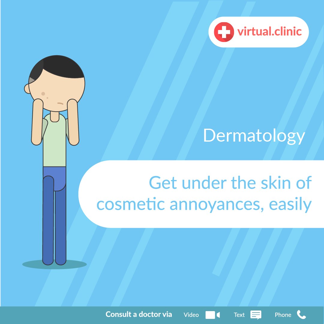 clinicvirtual's tweet photo. Your #hair and #skincare issues are now best treated by our expert #dermatologists. https://t.co/KbOTYheZuR https://t.co/X9FGrMdKMH
