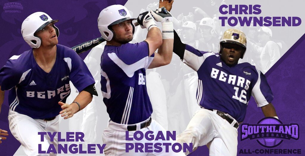 SportsThreadUCA's tweet image. Congrats @tlangley_19 @logan_kp8 and @TheOthaBrutha for being named to the All-Southland Conference Baseball team!