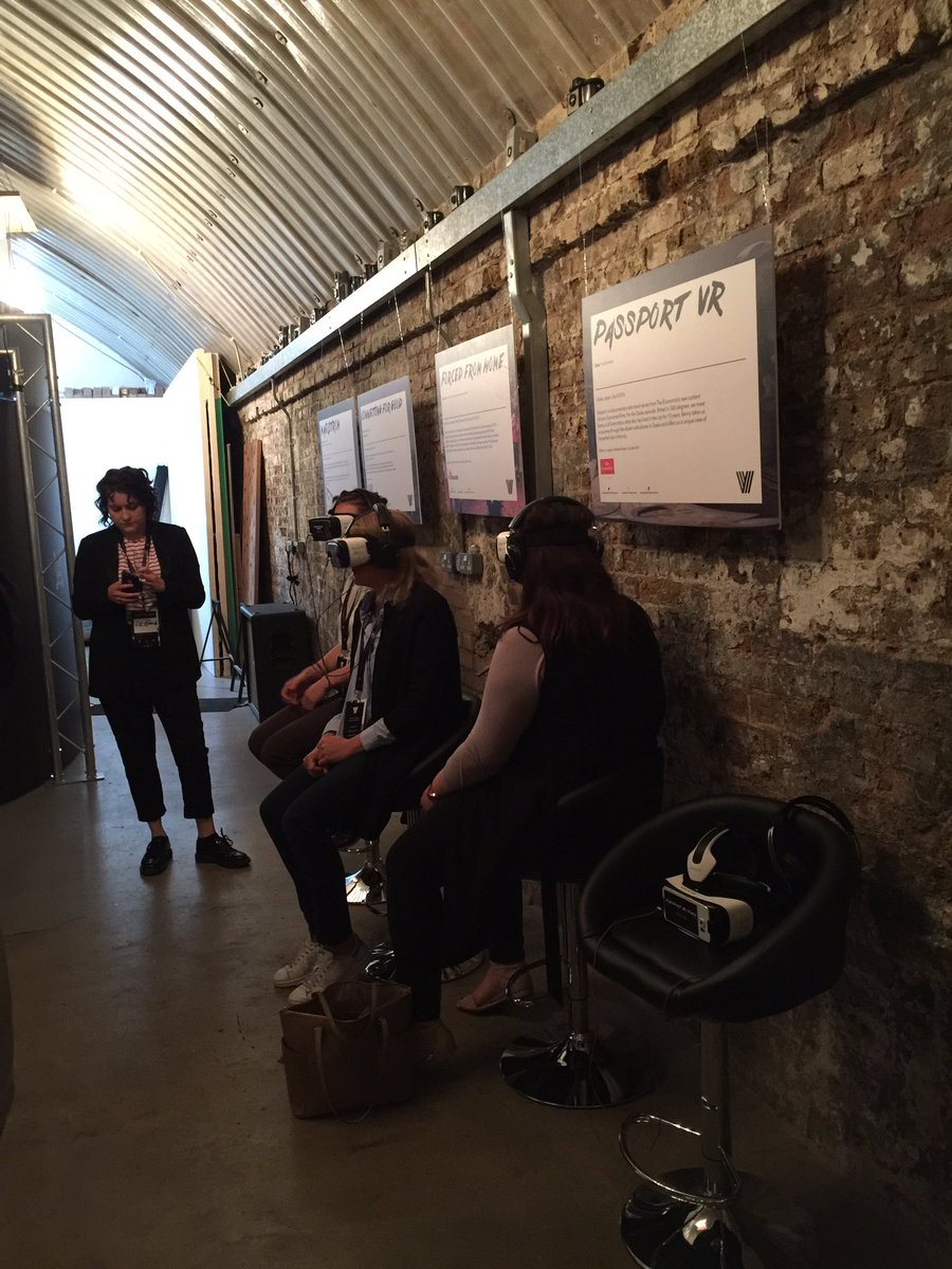LimelightPR's tweet photo. Trying out some of the experiences from #visualisevr @VISUALISE360 - such a cool space for an event as well! https://t.co/Phu1YHjJcs
