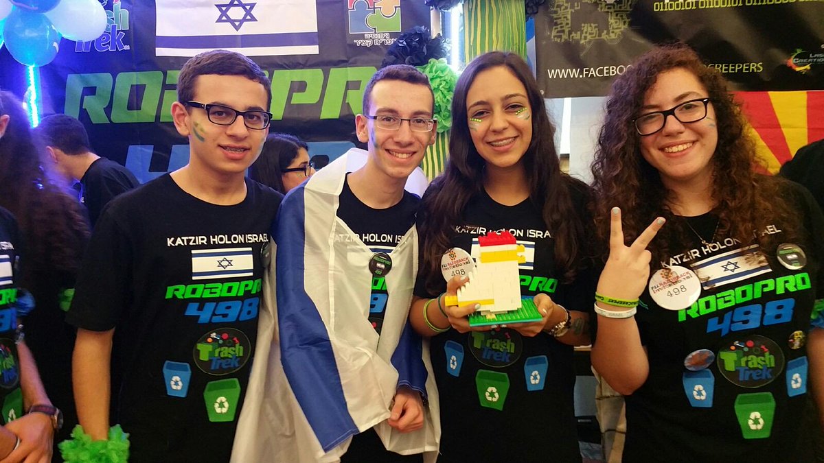 BaconBuilders's tweet photo. #2016FLLRI @FLLchicken with 2016 Razorback Invitational Champions Team #498 Robopro from Holon, Israel! https://t.co/FxHZaCO5Nd