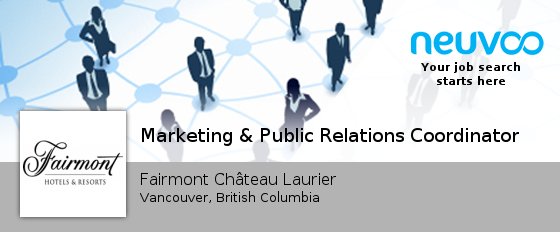 #Marketing #&amp; Public Relations Coordinator neuvoo.ca/job.php?id=tz3…