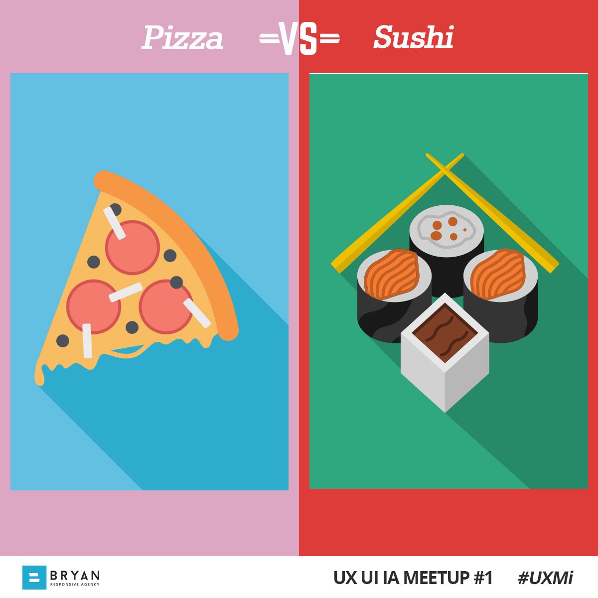 BryanWebAgency's tweet photo. Ti aspettiamo a #UXMi! Dopo andiamo a mangiare: sushi o pizza? https://t.co/8kvnK9ts2R #ux #uxdesign #milan https://t.co/K26j5FfjAr