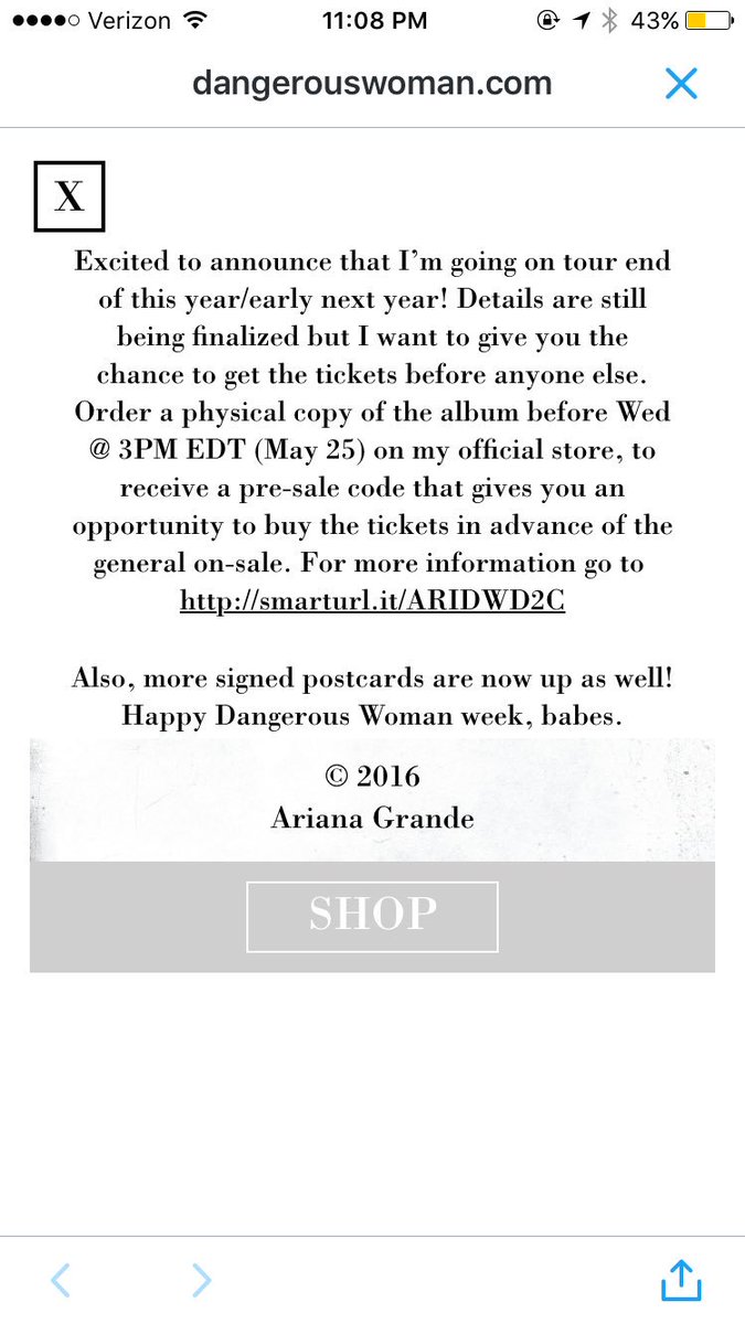 GrandeJuwan's tweet photo. ARIANA'S GOING ON TOUR AND I HAVE 0 CHILL!!!! #DangerousWomanWorldTour https://t.co/ewfJVB3gYg