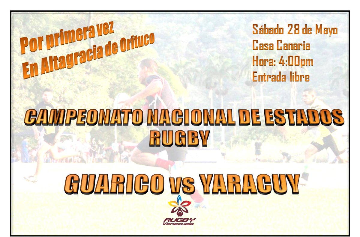 TaurusRc's tweet image. Este sábado 28 de mayo campeonato Nacional de estados 
guarico vs yaracuy  (RUGBY)