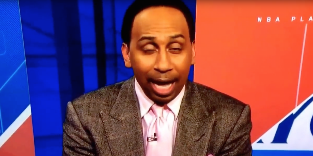 theScore's tweet photo. VIDEO: Stephen A. Smith apologizes to all of Canada for writing the @Raptors off. https://t.co/PSAebJAE1h https://t.co/eHdUxBOk1v