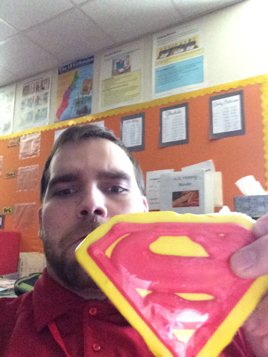 Gaughansclass's tweet photo. My cadet teacher told me I was a cookie superman yesterday. Pretty sure that's a good thing https://t.co/PKLHB16Pwq