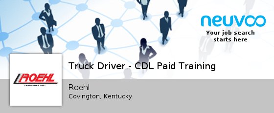 NeuvooCincinnEN's tweet photo. Roehl is hiring a #Truck #Driver - CDL Paid Training, apply now! #Covington #jobs https://t.co/blxs4MwNAc https://t.co/FO04FqusTO