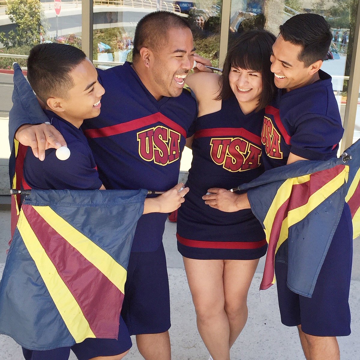 USAStaff_Lee's tweet photo. Counting down the days 'til I get to reunite with my favorite staff members!! Just 2 more days! ❤️💛💙 @USACamps https://t.co/qa9GwkgALM