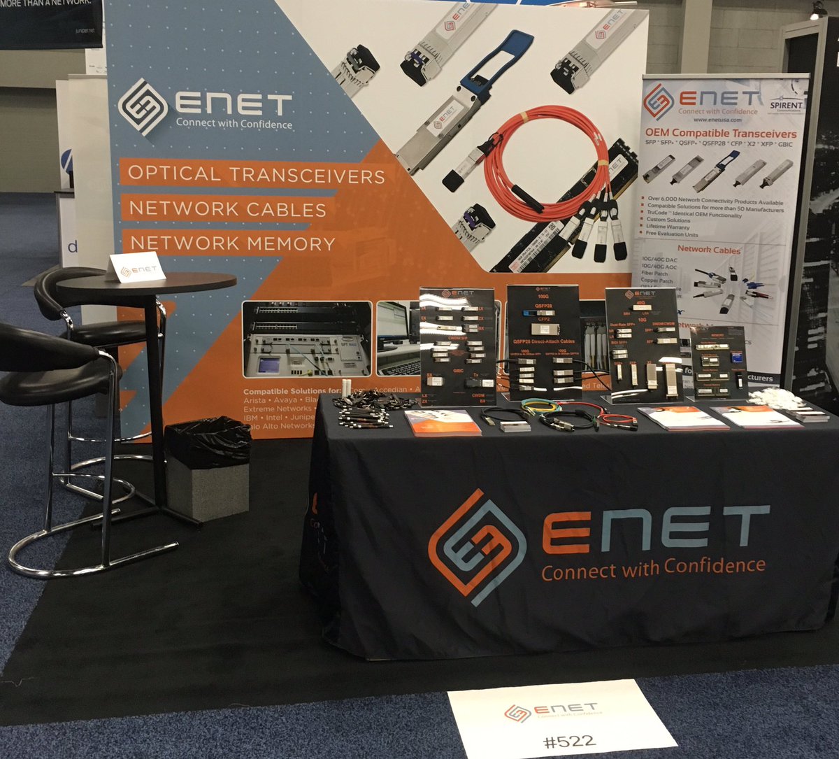 GerryGoris1's tweet photo. @enetcomponents ready to rock #BCE2016 Stop by booth 522 and check out the latest in OEM compatible network gear https://t.co/ZVjQHHsD8M