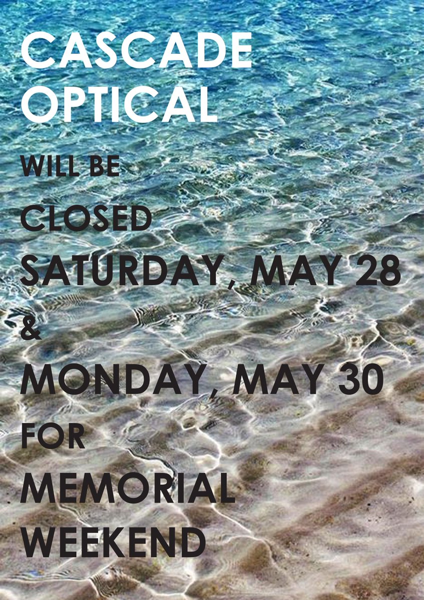 Cascade_Optical's tweet image. 