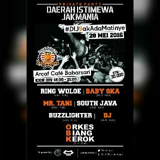 DIJ present, Anniversary 9th. #DIJ #DaerahIstimewaJakmania #Yogyakarta