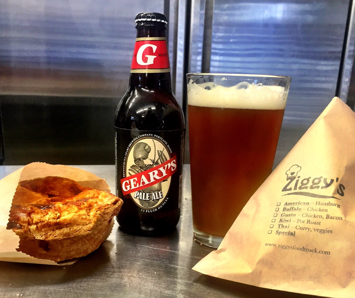 We will be at <a href="/gearybrewing/">Geary Brewing Company</a> on 5/28 from 11am-2pm! Come try our honey garlic chicken pie made with Geary's Pale Ale!