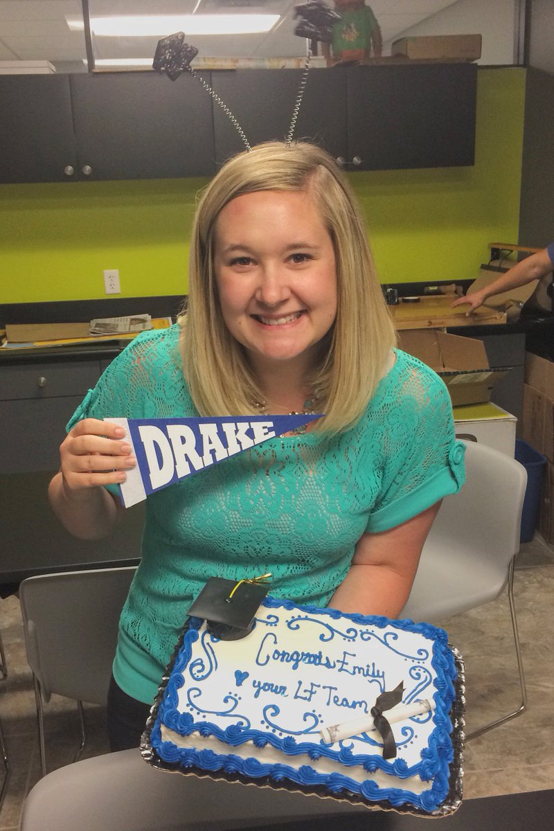 LessingFlynn's tweet photo. Congratulations to @eknichols on her graduation from @DrakeUniversity with a Master's of Communication Leadership! https://t.co/9qmS8LTUzY