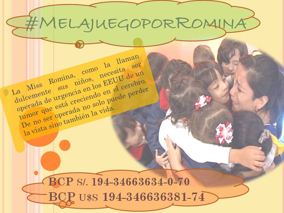 FabricaSuenosPe's tweet photo. #FDSPorTi
Apoyemos a Miss Romina
#MelajuegoporRomina
BCP S/. 194-34663634-0-70
BCP U$S 194-346636381-74 https://t.co/tbVE8yrDIK
