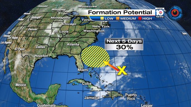 Watching "area" in the tropics for possible formation within the next 5 days https://t.co/iBZUgSXTB1