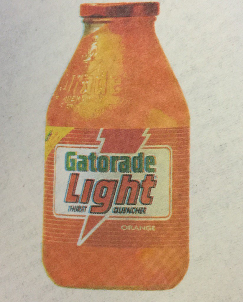 darrenrovell's tweet image. 26 years ago, Gatorade markets a lower calorie version. It fails. Doesn't try again until 2007 with its G2 line