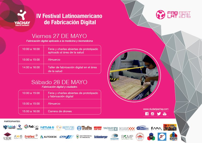 SiembraEP's tweet photo. Ven este fin de semana al #FabLabFest #YachayEsInnovación https://t.co/anmYMJbeAU