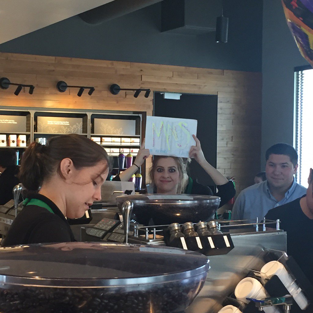 kandace_giles's tweet photo. Savannah cheering on Maesynne at the #baristachampion @Starbucks @SpringCreekSBUX https://t.co/HSqpccSoGF