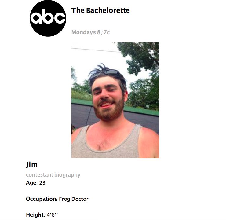 DanHermleMTV's tweet photo. Extremely confident in my choices for the Final Four bachelors in this season's The Bachelorette. https://t.co/dk4ZA7MIwT