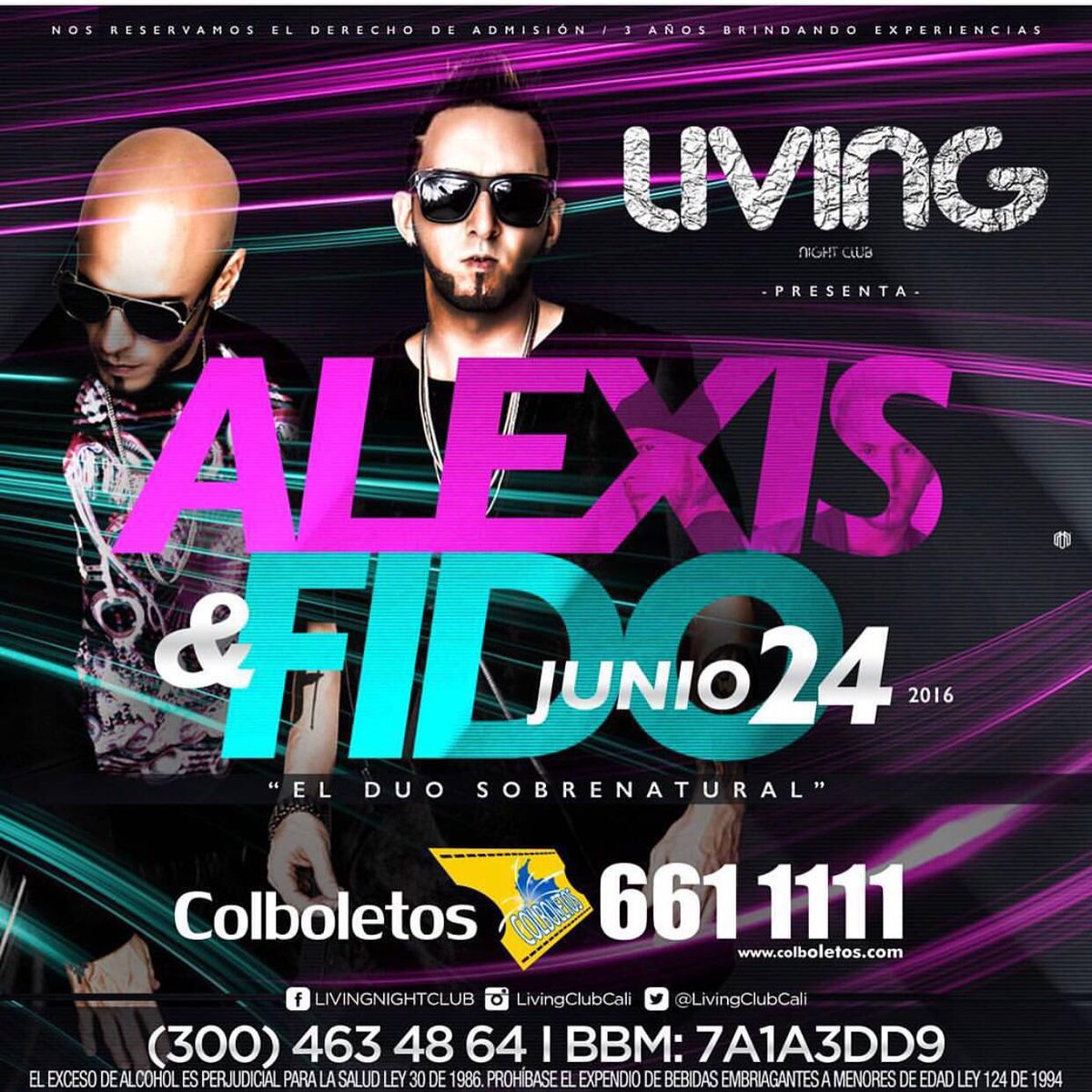 alexisyfido's tweet image. El 24 de junio rompemos en @livingclubcali. Nos vemos allá! #LosGrandes