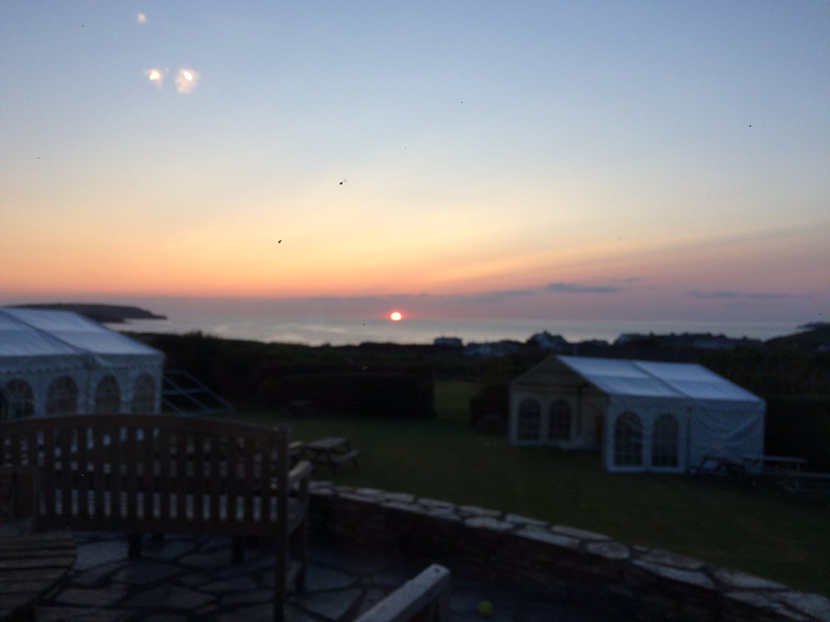 Beautiful sunset over Fleet Fest preparations tonight 🍻🌅